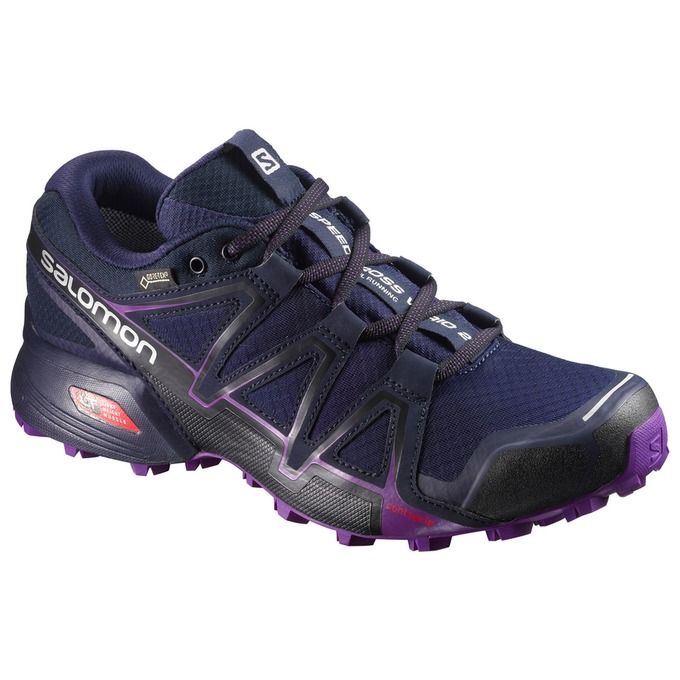 SALOMON SPEEDCROSS VARIO 2 GTX® W Philippines - Women's Trail Running Shoes - Navy | 360794-PUB